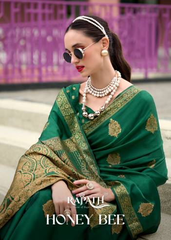 RAJPATH HONEY BEE 900007 TO 900012 WEAVING SAREE WHOLESALER IN INDIA